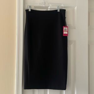 Brand new (with tags) Vincent Camuto pull on black midi skirt